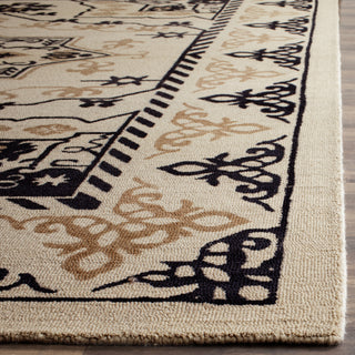 Safavieh Rvt-Restoration Vintage Restoration 424 Ivory/Charcoal Area Rug Detail