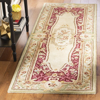 Safavieh Savonnerie 114 Red/Ivory Area Rug Room Scene Feature