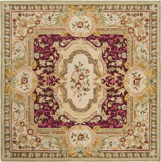 Safavieh Savonnerie 114 Red/Ivory Area Rug Square