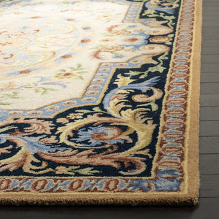 Safavieh Savonnerie 116 Ivory/Navy Area Rug Detail