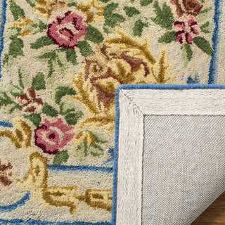 Safavieh Savonnerie 118 Blue/Ivory Area Rug Backing