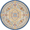 Safavieh Savonnerie 118 Blue/Ivory Area Rug Round