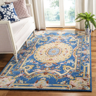 Safavieh Savonnerie 120 Blue/Ivory Area Rug Room Scene Feature