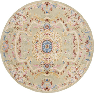 Safavieh Savonnerie 120 Sage/Blue Area Rug Round