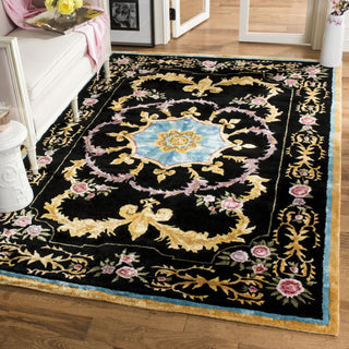 Safavieh Savonnerie 609 Black/Multi Area Rug Room Scene Feature