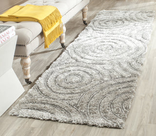 Safavieh South Beach Shag 620 Silver Area Rug Room Scene