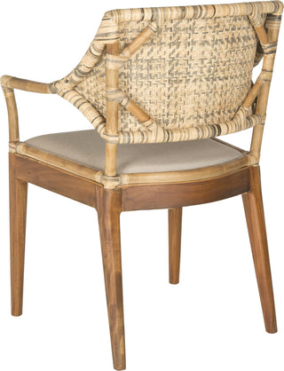 Safavieh Carlo Arm Chair Honey Furniture 