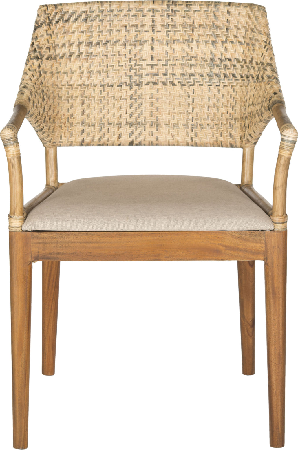 Safavieh Carlo Arm Chair Honey Furniture main image