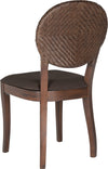 Safavieh Prisco 18''H Rattan Side Chair Brown Furniture 