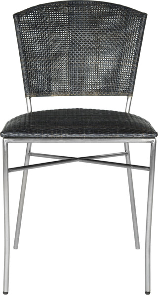 Safavieh Melita 18''H Rattan Side Chair Black Furniture main image