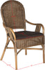 Safavieh Bettina Arm Chair Brown Furniture 