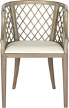Safavieh Carlotta Arm Chair Greige Furniture main image