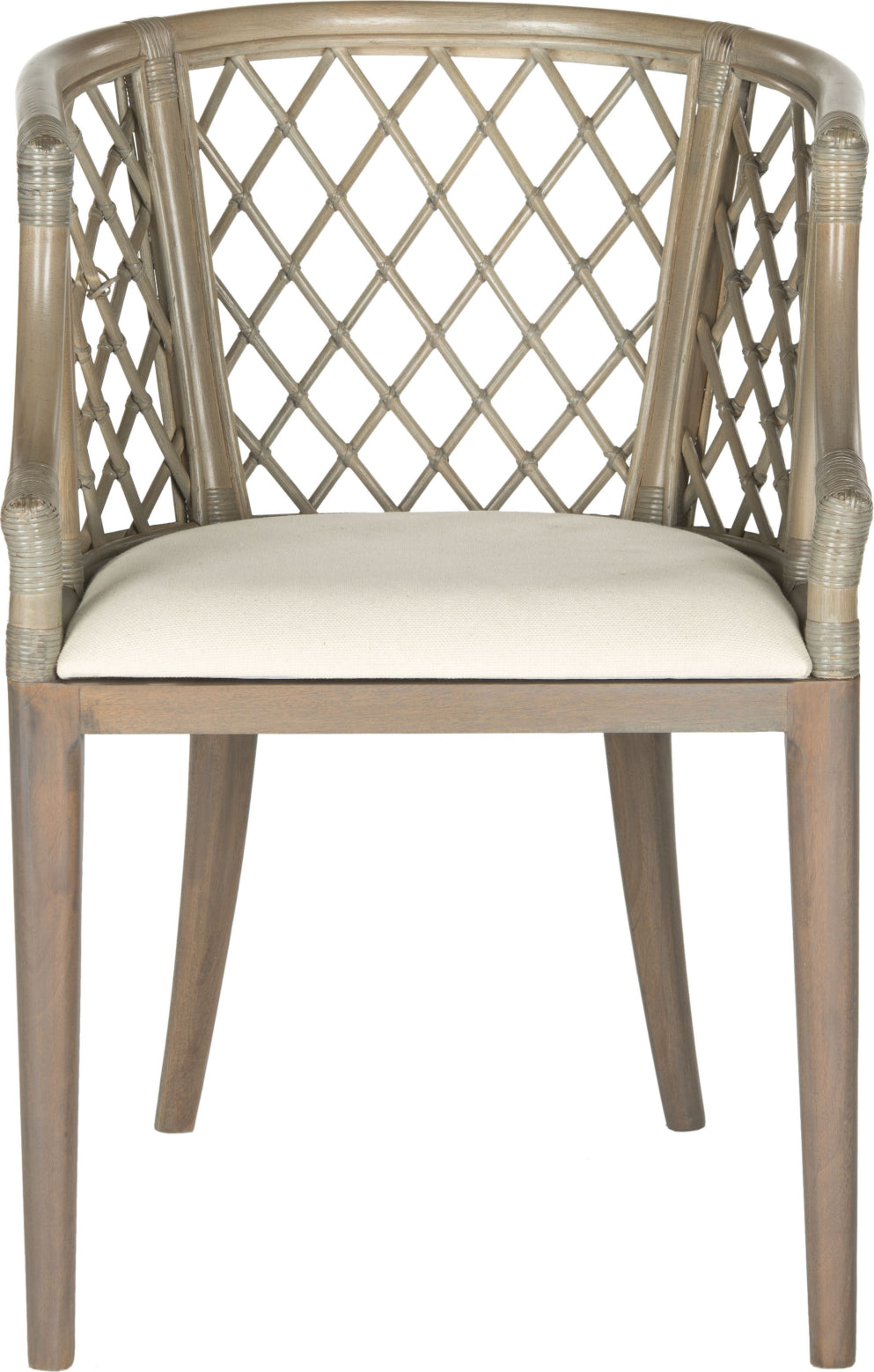 Safavieh Carlotta Arm Chair Greige Furniture main image