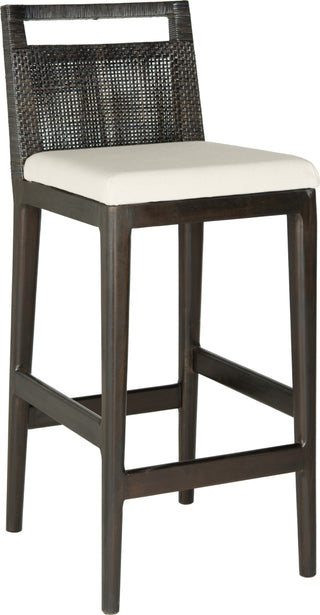 Safavieh Darin Bar Stool Black and White Furniture 