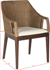 Safavieh Enrico Arm Chair Multi Brown Furniture 