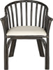 Safavieh Gino Arm Chair Black and White Furniture main image
