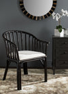 Safavieh Gino Arm Chair Black and White Furniture  Feature