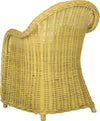 Safavieh Callista Wicker Club Chair Yellow Furniture 