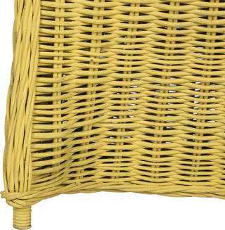 Safavieh Callista Wicker Club Chair Yellow Furniture 