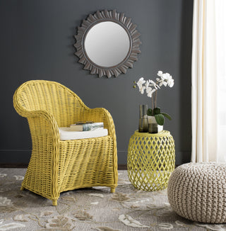 Safavieh Callista Wicker Club Chair Yellow  Feature