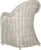 Safavieh Callista Wicker Club Chair White Wash Furniture 