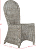 Safavieh Idola 19''H Wicker Dining Chair White Wash Furniture 