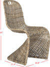 Safavieh Cilombo 19''H Wicker Dining Chair Natural Furniture 
