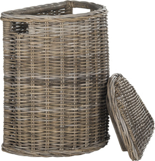 Safavieh Damari Wicker Storage Hamper Natural Furniture 