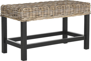 Safavieh Omari Wicker Bench Natural Furniture 