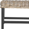 Safavieh Omari Wicker Bench Natural Furniture 