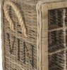 Safavieh Aziza 16 Bottle Wicker Wine Rack Natural Furniture 