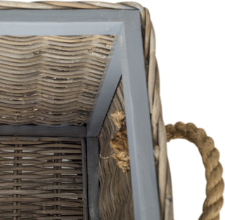 Safavieh Salim Wicker Trunk Natural Furniture 