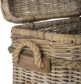 Safavieh Sidonie Wicker Storage Hamper Natural Furniture 