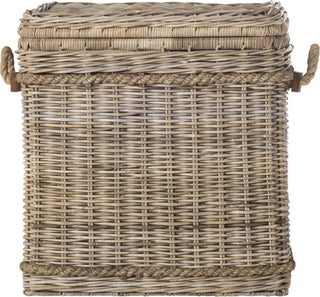 Safavieh Sidonie Wicker Storage Hamper Natural Furniture main image