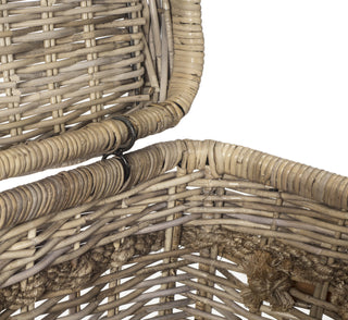 Safavieh Sidonie Wicker Storage Hamper Natural Furniture 