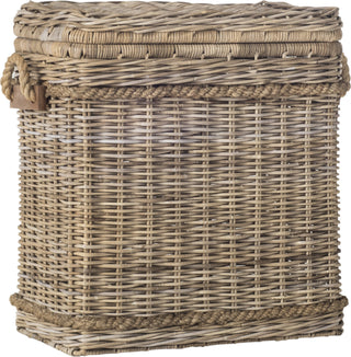 Safavieh Sidonie Wicker Storage Hamper Natural Furniture 