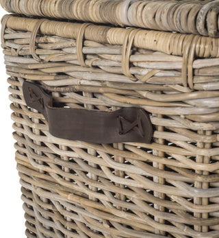 Safavieh Amancio Wicker Trunk Natural Furniture 