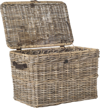 Safavieh Amancio Wicker Trunk Natural Furniture 