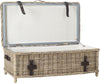 Safavieh Navarro Rattan Coffee Table Trunk Grey Furniture 