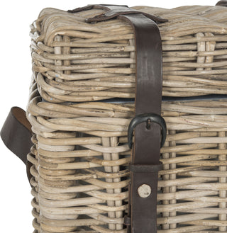 Safavieh Kacia Wicker Side Trunk Natural Furniture 