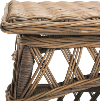 Safavieh Sora Wicker Accent Table Natural Furniture 