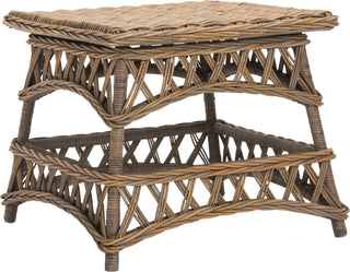 Safavieh Sora Wicker Accent Table Natural Furniture 