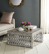 Safavieh Shila Wicker Coffee Table White Wash Furniture  Feature