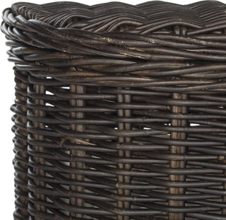 Safavieh Manzu Wicker Hamper Brown Furniture 