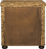 Safavieh Magi Natural Brown Wicker Nightstand With Drawer and 8''H Storage Abaca Furniture 