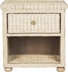 Safavieh Adira Natural White Wash Wicker Nightstand With Drawer and 8''H Storage Furniture main image