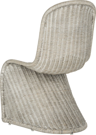 Safavieh Tana Wicker Side Chair Antique Grey Furniture 