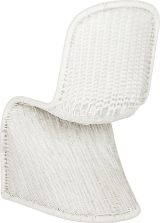 Safavieh Tana Wicker Side Chair White Furniture 