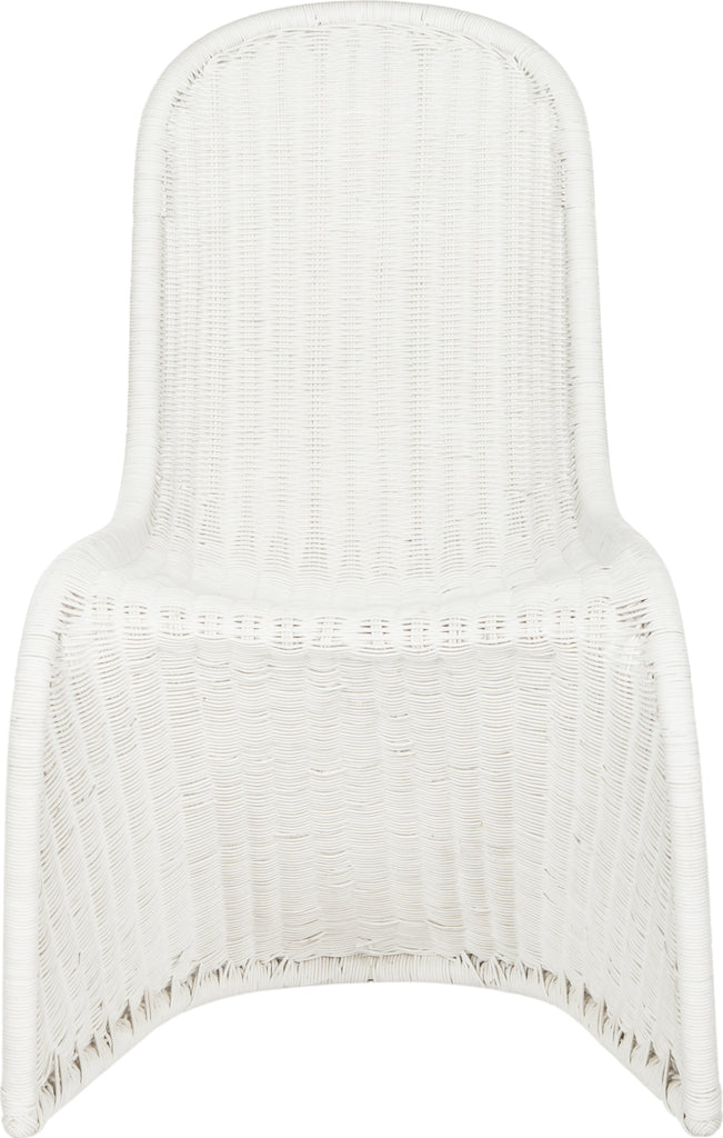 Safavieh Tana Wicker Side Chair White Furniture main image