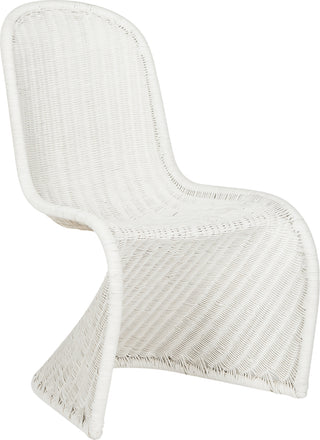 Safavieh Tana Wicker Side Chair White Furniture 